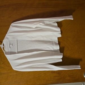 White crop Cardigan size Large: A
